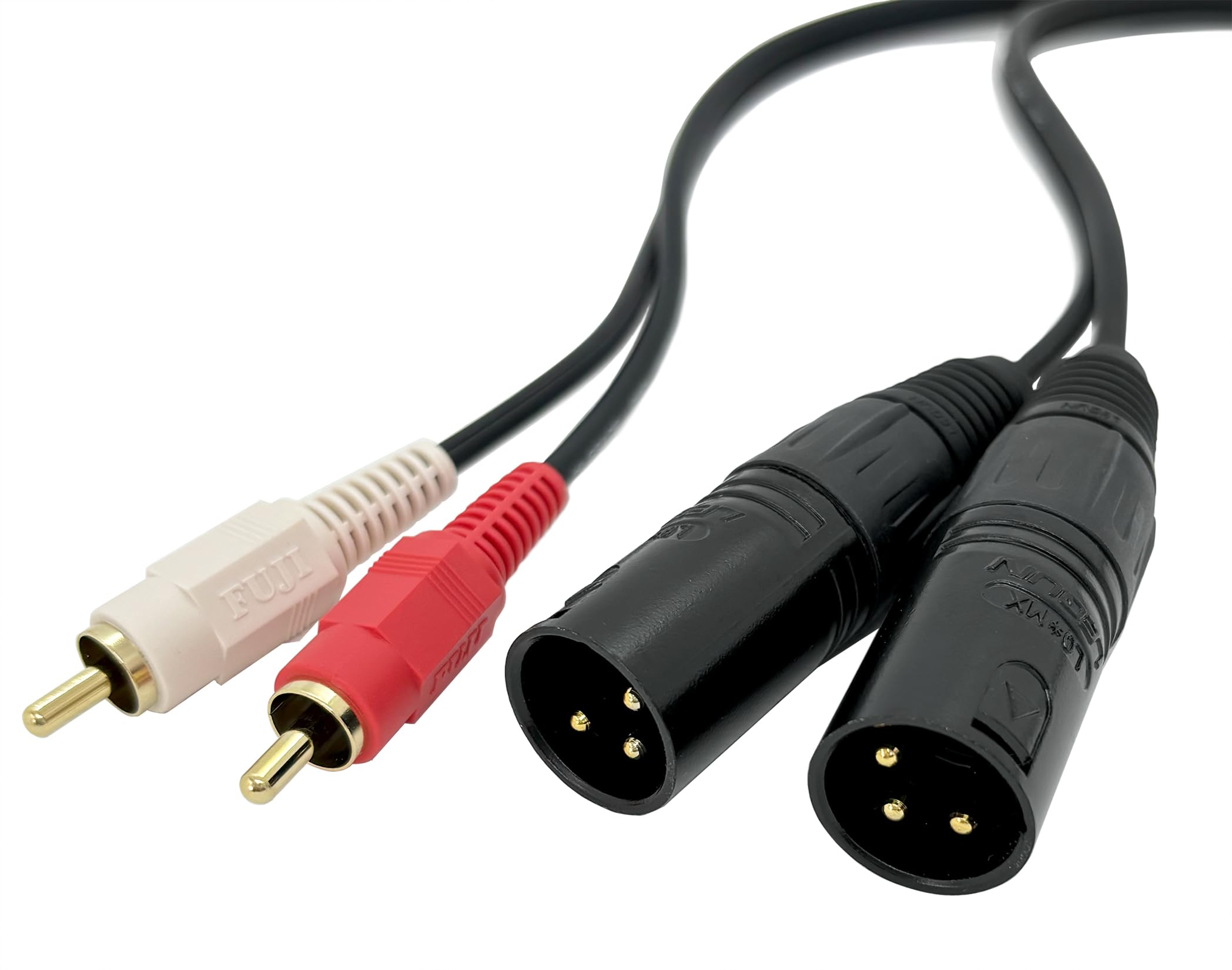 Amazon | F-Factory RCA/ピンプラグ×2(赤・白) オス - XLR×2(キャノン